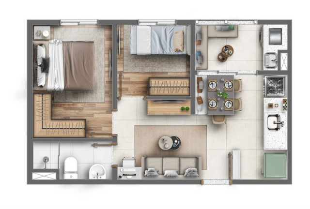Imagem Imóvel com 1 Quarto à Venda, 25 m² em Vila Carmosina - São Paulo