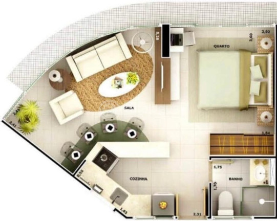 Imagem Apartamento com 1 Quarto à Venda, 33 m² em Ponta Negra - Natal Imagem Apartamento com 1 Quarto à Venda, 33 m² em Ponta Negra - Natal