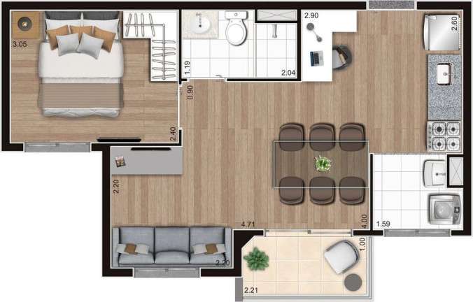 Imagem Apartamento com 2 Quartos à Venda, 39 m² em Vila Leopoldina - São Paulo