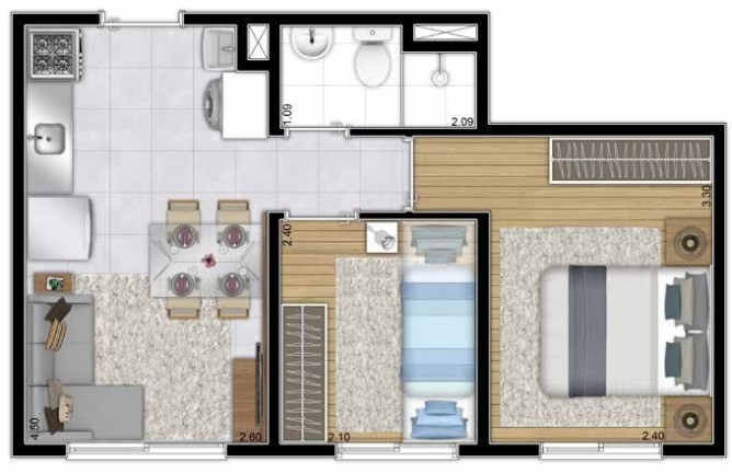 Foto do imóvel Apartamento com 2 Quartos à Venda, 35 m² em Barra Funda - São Paulo