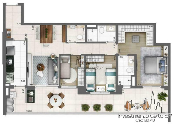 Imagem Apartamento com 3 Quartos à Venda, 103 m² em Vila Gumercindo - São Paulo Imagem Apartamento com 3 Quartos à Venda, 103 m² em Vila Gumercindo - São Paulo