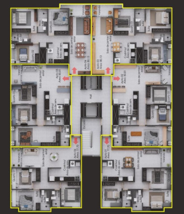 Imagem Apartamento com 3 Quartos à Venda, 77 m² em Poço - Cabedelo