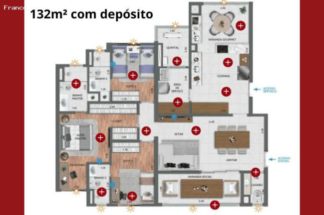 Imagem Apartamento à Venda, 132 m² em Mauá - São Caetano Do Sul Imagem Apartamento à Venda, 132 m² em Mauá - São Caetano Do Sul