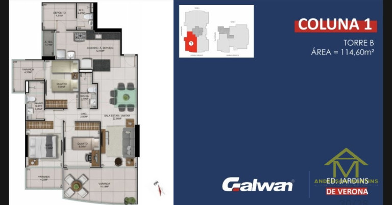 Imagem Apartamento com 3 Quartos à Venda, 105 m² em Itapuã - Vila Velha Imagem Apartamento com 3 Quartos à Venda, 105 m² em Itapuã - Vila Velha