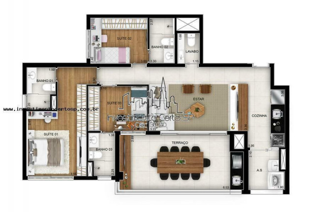 Imagem Apartamento com 3 Quartos à Venda, 110 m² em Santo Amaro - São Paulo Imagem Apartamento com 3 Quartos à Venda, 110 m² em Santo Amaro - São Paulo