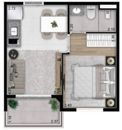 Imagem Imóvel com 2 Quartos à Venda, 40 m² em Perdizes - São Paulo