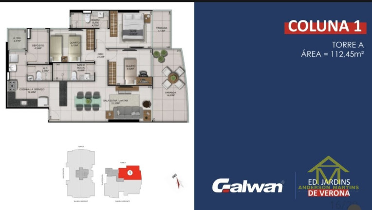 Imagem Apartamento com 3 Quartos à Venda, 105 m² em Itapuã - Vila Velha Imagem Apartamento com 3 Quartos à Venda, 105 m² em Itapuã - Vila Velha