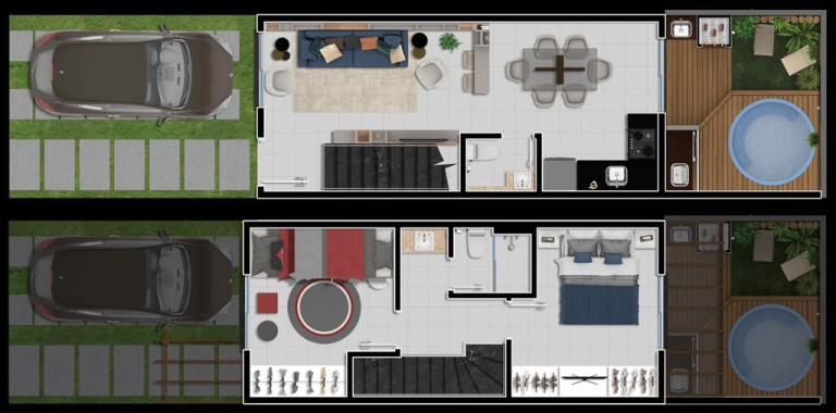 Imagem Casa de Condomínio com 2 Quartos à Venda, 87 m² em Vila Nova - Porto Alegre Imagem Casa de Condomínio com 2 Quartos à Venda, 87 m² em Vila Nova - Porto Alegre