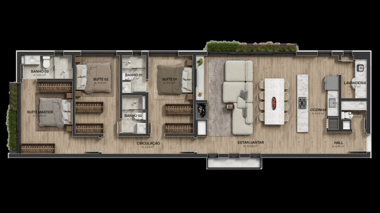 Imagem Apartamento com 3 Quartos à Venda, 155 m² em Tristeza - Porto Alegre Imagem Apartamento com 3 Quartos à Venda, 155 m² em Tristeza - Porto Alegre
