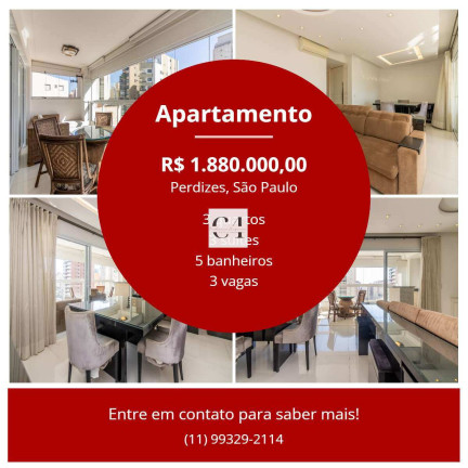 Apartamento com 3 Quartos à Venda, 130 m² em Perdizes - São Paulo