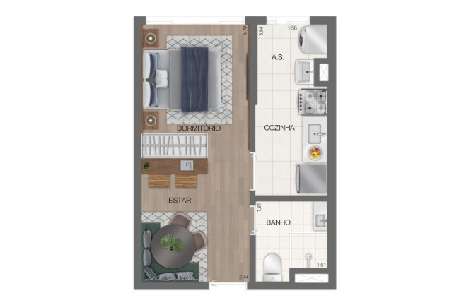 Imagem Imóvel com 1 Quarto à Venda, 26 m² em José Bonifácio - São Paulo