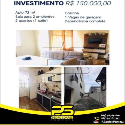 Apartamento com 2 Quartos à Venda, 72 m² em Jaguaribe - João Pessoa