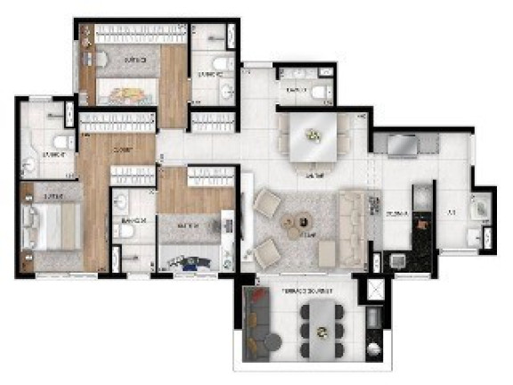 Imagem Imóvel com 4 Quartos à Venda, 129 m² em Centro - Santo André Imagem Imóvel com 4 Quartos à Venda, 129 m² em Centro - Santo André