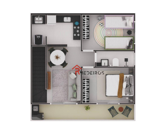 Imagem Casa com 2 Quartos à Venda, 43 m² em Ocian - Praia Grande