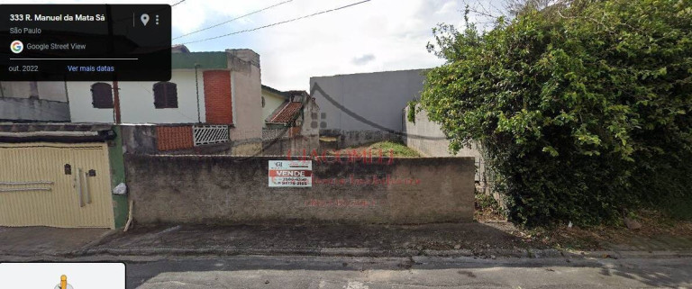 Terreno à Venda, 400 m² em Jardim Nossa Senhora Do Carmo - São Paulo