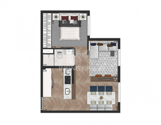 Imagem Apartamento com 2 Quartos à Venda, 35 m² em Cambuci - São Paulo