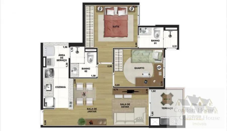 Imagem Apartamento com 2 Quartos à Venda, 53 m² em Vila Tibiriçá - Santo André Imagem Apartamento com 2 Quartos à Venda, 53 m² em Vila Tibiriçá - Santo André