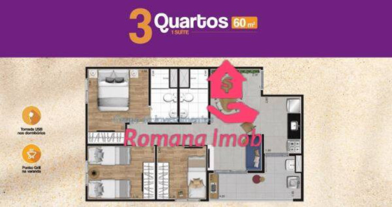 Imagem Apartamento com 3 Quartos à Venda, 60 m² em Vila Vermelha - São Paulo Imagem Apartamento com 3 Quartos à Venda, 60 m² em Vila Vermelha - São Paulo
