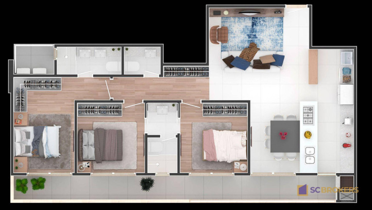 Imagem Apartamento com 3 Quartos à Venda, 115 m² em Fazenda - Itajaí