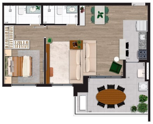 Imagem Apartamento com 2 Quartos à Venda, 69 m² em Campo Belo - São Paulo