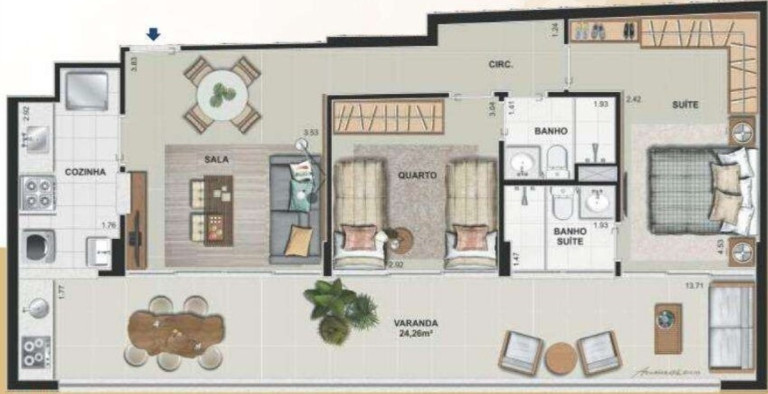 Imagem Imóvel com 2 Quartos à Venda, 99 m² em Tijuca - Rio De Janeiro