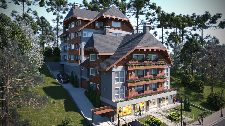 Imagem Apartamento com 1 Quarto à Venda, 75 m² em Lagos Do Bosque - Gramado Imagem Apartamento com 1 Quarto à Venda, 75 m² em Lagos Do Bosque - Gramado