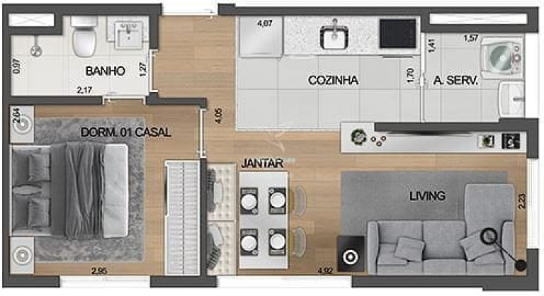 Imagem Apartamento com 2 Quartos à Venda, 34 m² em Moema - São Paulo Imagem Apartamento com 2 Quartos à Venda, 34 m² em Moema - São Paulo
