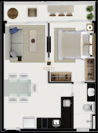 Imagem Apartamento com 1 Quarto à Venda, 37 m² em Aldeota - Fortaleza Imagem Apartamento com 1 Quarto à Venda, 37 m² em Aldeota - Fortaleza