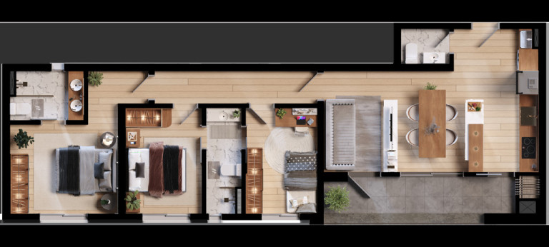 Imagem Apartamento com 3 Quartos à Venda, 86 m² em Santa Quitéria - Curitiba