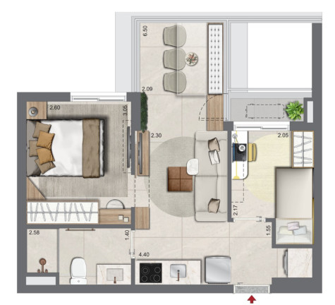 Imagem Apartamento com 2 Quartos à Venda, 45 m² em Campo Belo - São Paulo Imagem Apartamento com 2 Quartos à Venda, 45 m² em Campo Belo - São Paulo