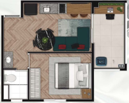 Studio com 1 Quarto à Venda, 25 m² em Pinheiros - São Paulo