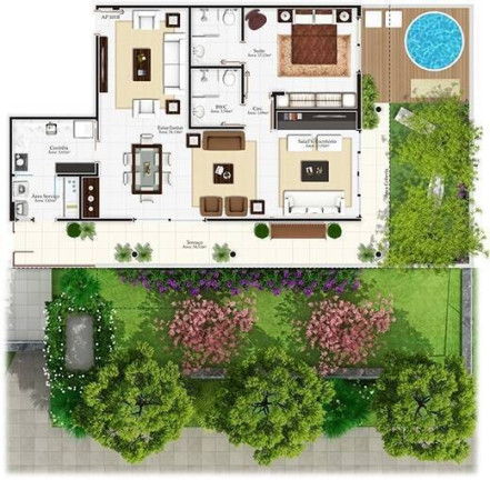 Imagem Apartamento com 3 Quartos à Venda, 227 m² em Campeche - Florianópolis Imagem Apartamento com 3 Quartos à Venda, 227 m² em Campeche - Florianópolis