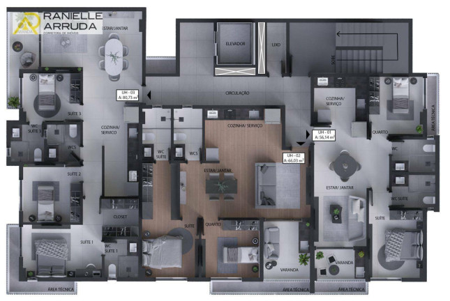 Imagem Apartamento com 2 Quartos à Venda, 57 m² em Aeroclube - João Pessoa