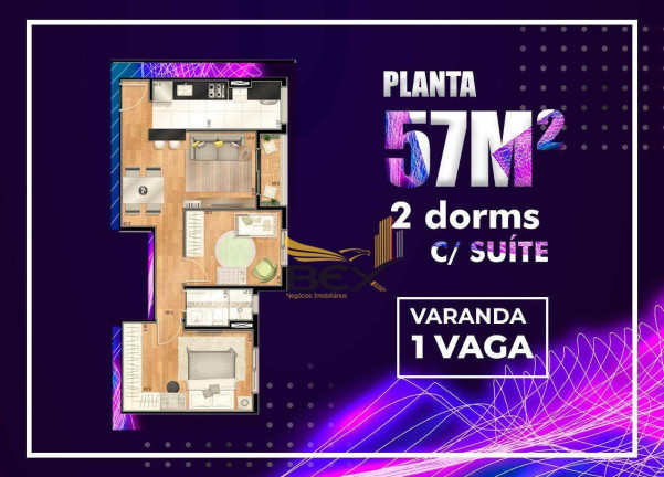 Imagem Apartamento com 2 Quartos à Venda, 57 m² em Jardim Iracema - Barueri