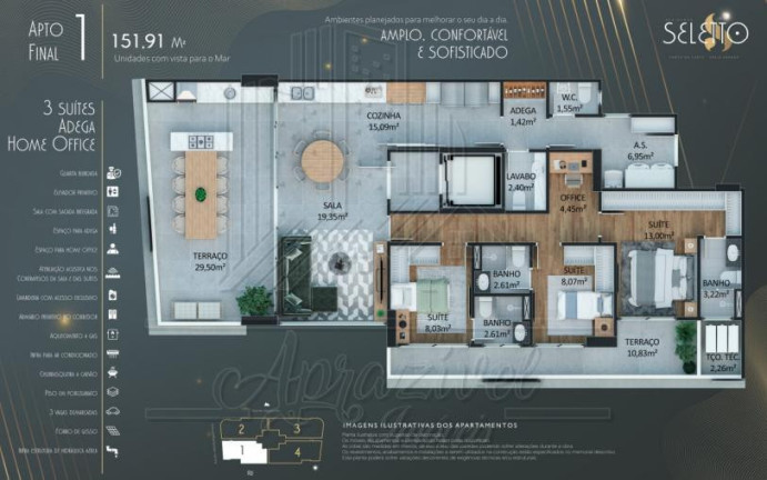 Imagem Imóvel com 3 Quartos à Venda, em Guilhermina - Praia Grande Imagem Imóvel com 3 Quartos à Venda, em Guilhermina - Praia Grande