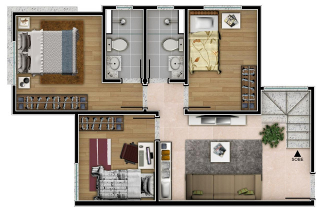 Imagem Apartamento com 3 Quartos à Venda, 110 m² em Santa Rosa - Belo Horizonte Imagem Apartamento com 3 Quartos à Venda, 110 m² em Santa Rosa - Belo Horizonte