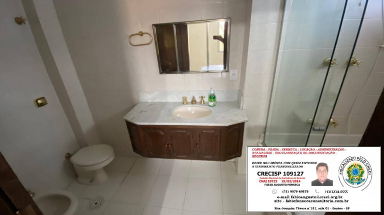 Imagem Apartamento com 3 Quartos à Venda, Locação ou Temporada, 265 m² em Aparecida - Santos Imagem Apartamento com 3 Quartos à Venda, Locação ou Temporada, 265 m² em Aparecida - Santos