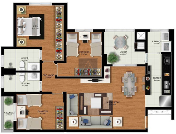 Imagem Apartamento com 3 Quartos à Venda, 82 m² em Mercês - Curitiba Imagem Apartamento com 3 Quartos à Venda, 82 m² em Mercês - Curitiba