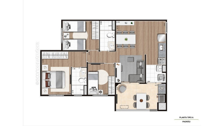 Imagem Imóvel com 2 Quartos à Venda, 43 m² em Campestre - Santo André Imagem Imóvel com 2 Quartos à Venda, 43 m² em Campestre - Santo André