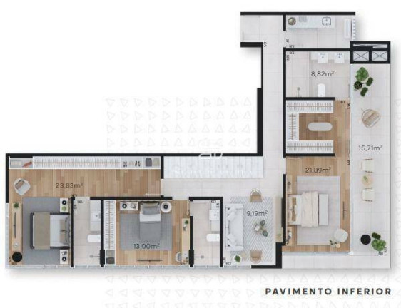 Imagem Cobertura com 3 Quartos à Venda, 293 m² em Praia Brava - Itajaí