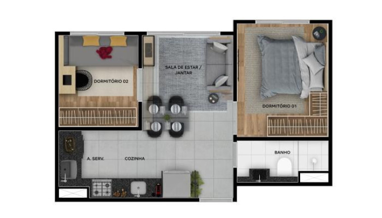 Imagem Imóvel com 2 Quartos à Venda, 31 m² em Santo Amaro - São Paulo