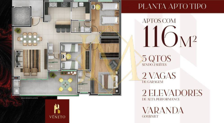 Imagem Apartamento com 3 Quartos à Venda, 116 m² em Santa Helena - Coronel Fabriciano
