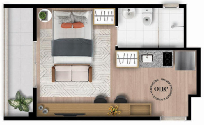 Foto do imóvel Studio com 1 Quarto à Venda, 25 m² em Santo Amaro - São Paulo