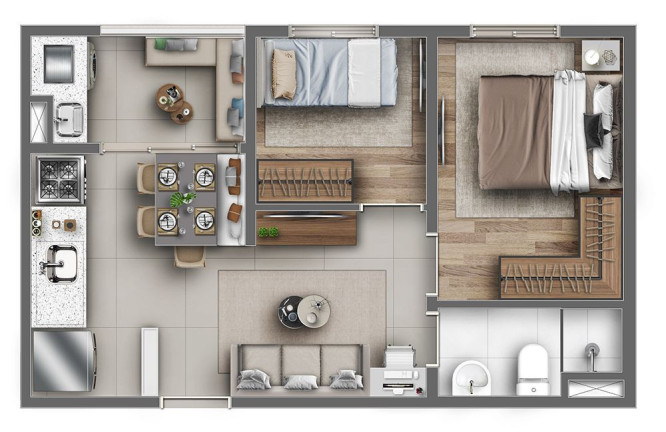 Imagem Apartamento com 2 Quartos à Venda, 60 m² em Vila Carmosina - São Paulo Imagem Apartamento com 2 Quartos à Venda, 60 m² em Vila Carmosina - São Paulo