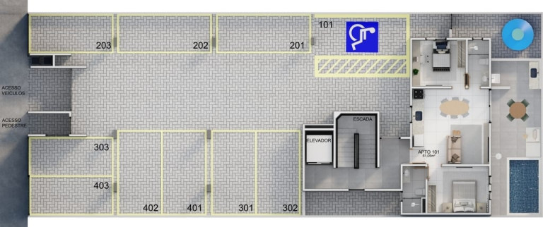 Imagem Apartamento com 3 Quartos à Venda, 64 m² em Bancários - João Pessoa Imagem Apartamento com 3 Quartos à Venda, 64 m² em Bancários - João Pessoa