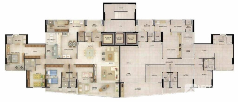 Imagem Apartamento com 4 Quartos à Venda, 206 m² em Brisamar - João Pessoa