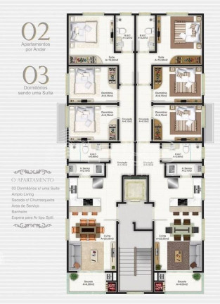 Imagem Apartamento com 3 Quartos à Venda, 86 m² em Perequê - Porto Belo Imagem Apartamento com 3 Quartos à Venda, 86 m² em Perequê - Porto Belo