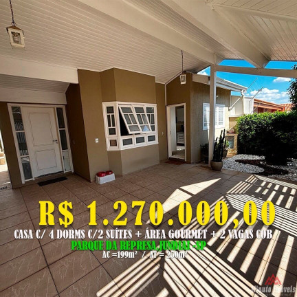 Casa com 4 Quartos à Venda, 199 m² em Parque Da Represa - Jundiaí