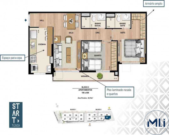 Imagem Imóvel com 2 Quartos à Venda, 69 m² em Tijuca - Rio De Janeiro