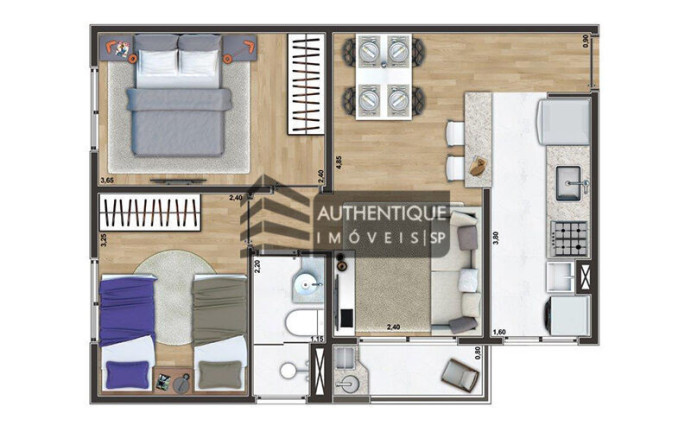 Imagem Apartamento com 2 Quartos à Venda, 48 m² em Centro - São Bernardo Do Campo Imagem Apartamento com 2 Quartos à Venda, 48 m² em Centro - São Bernardo Do Campo